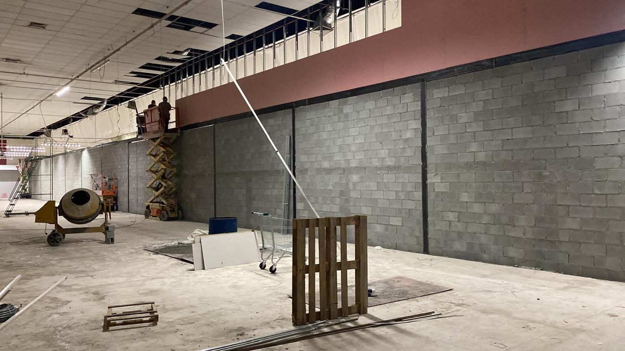 Execução de obra comercial de grande porte